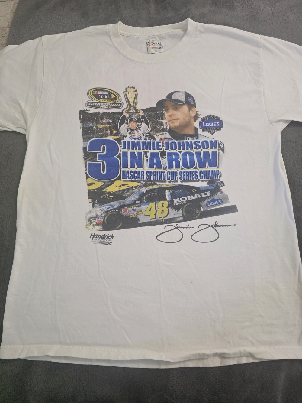 Chase Authentics White Short-Sleeve NASCAR Graphic Tee